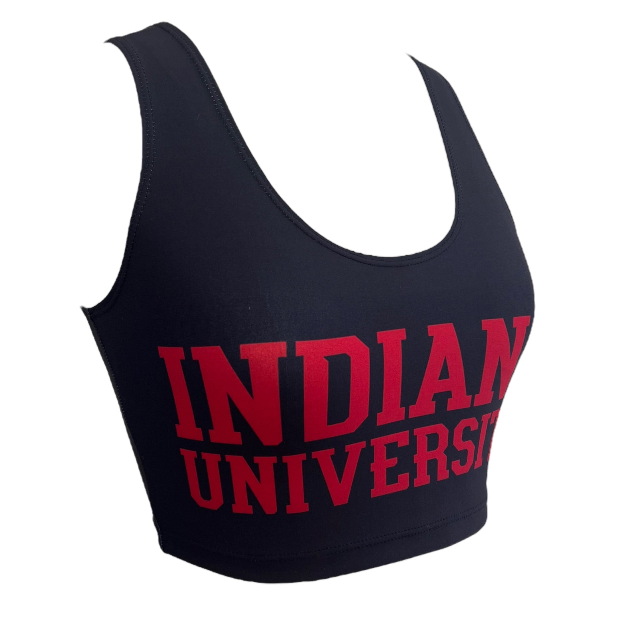 Indiana Hoosiers Black Crop Top