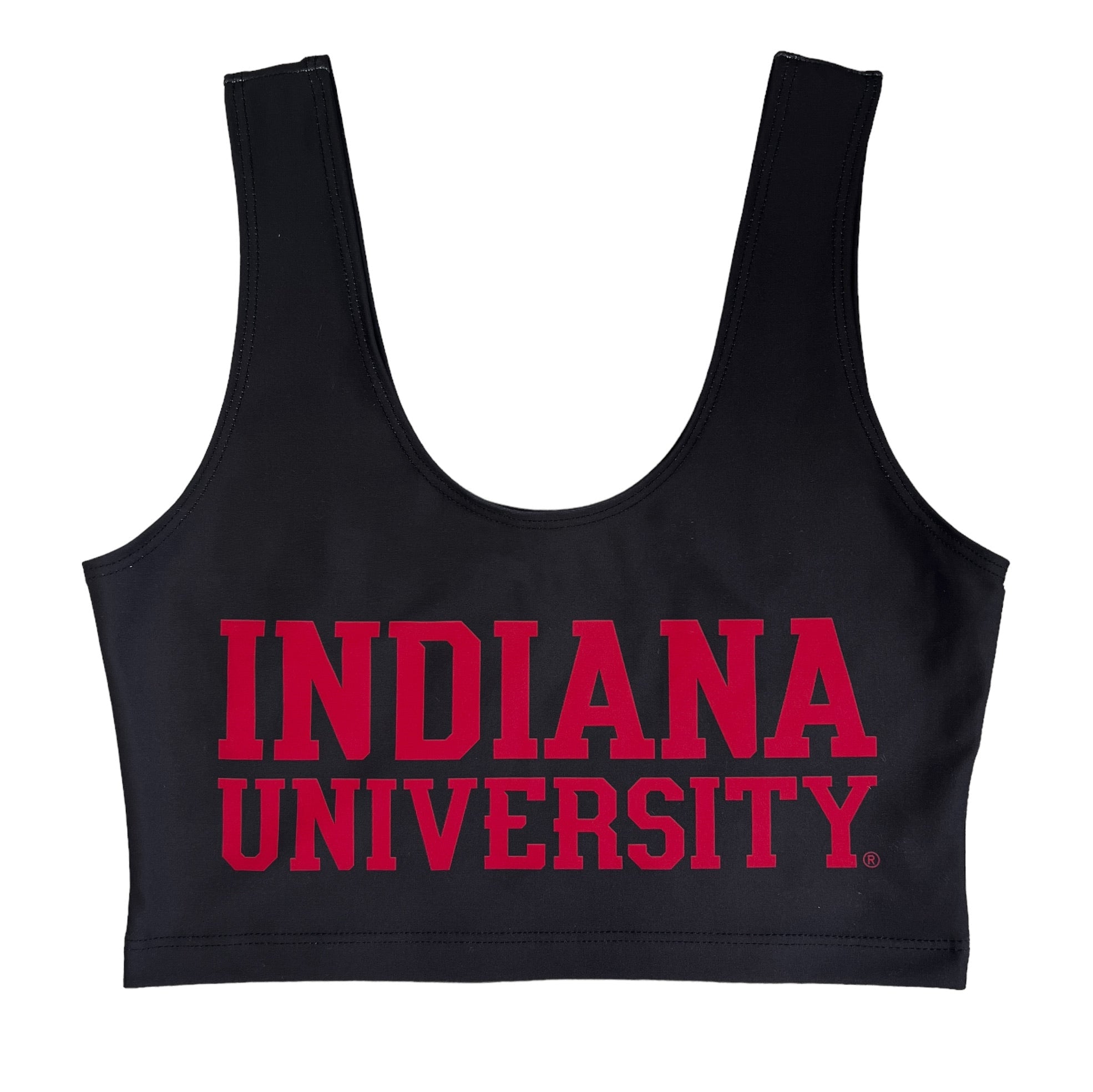 Indiana Hoosiers Black Crop Top