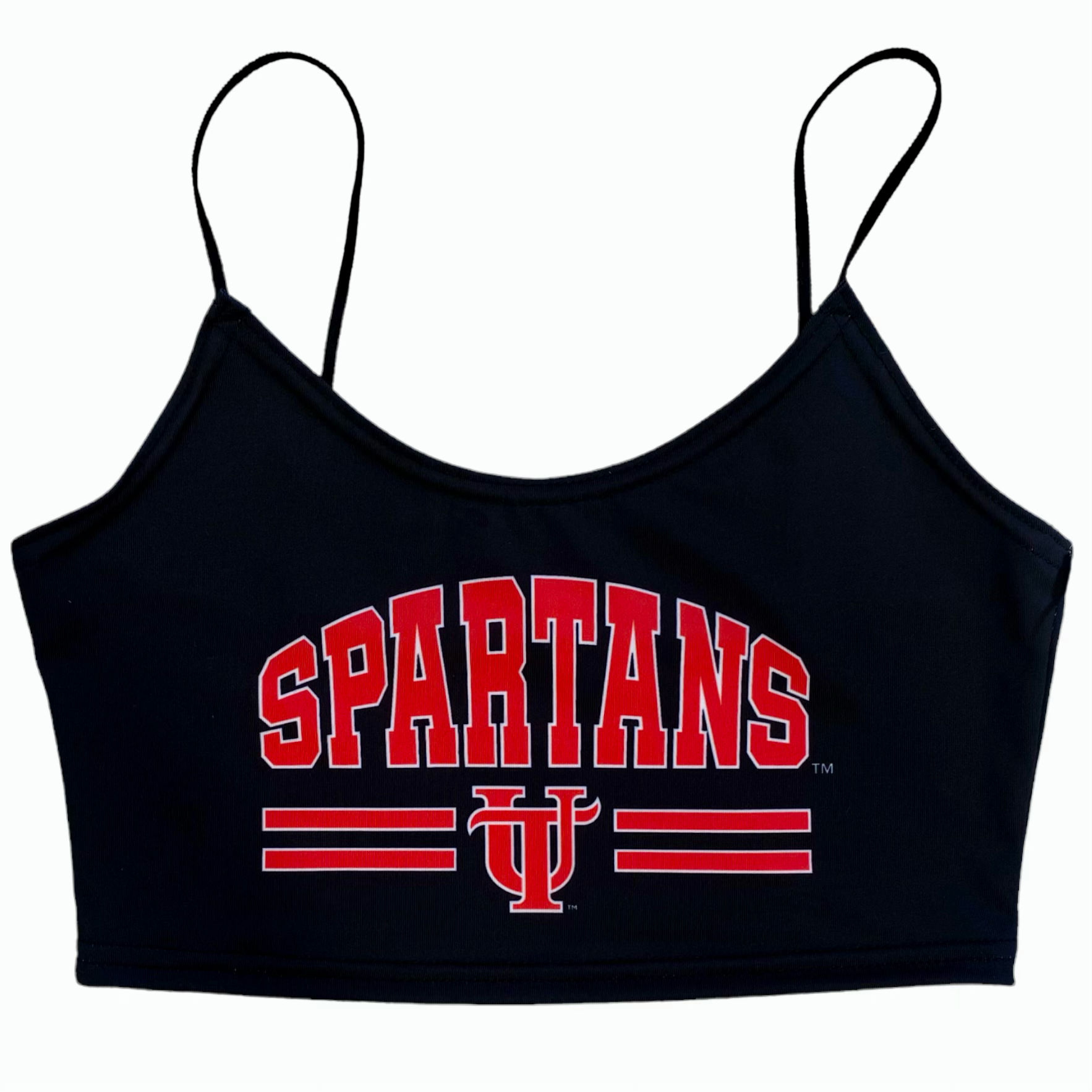 Tampa Spartans Black Spaghetti Tank