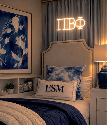 Pi Beta Phi Greek Letters LED Neon Sign w/ Dimmer