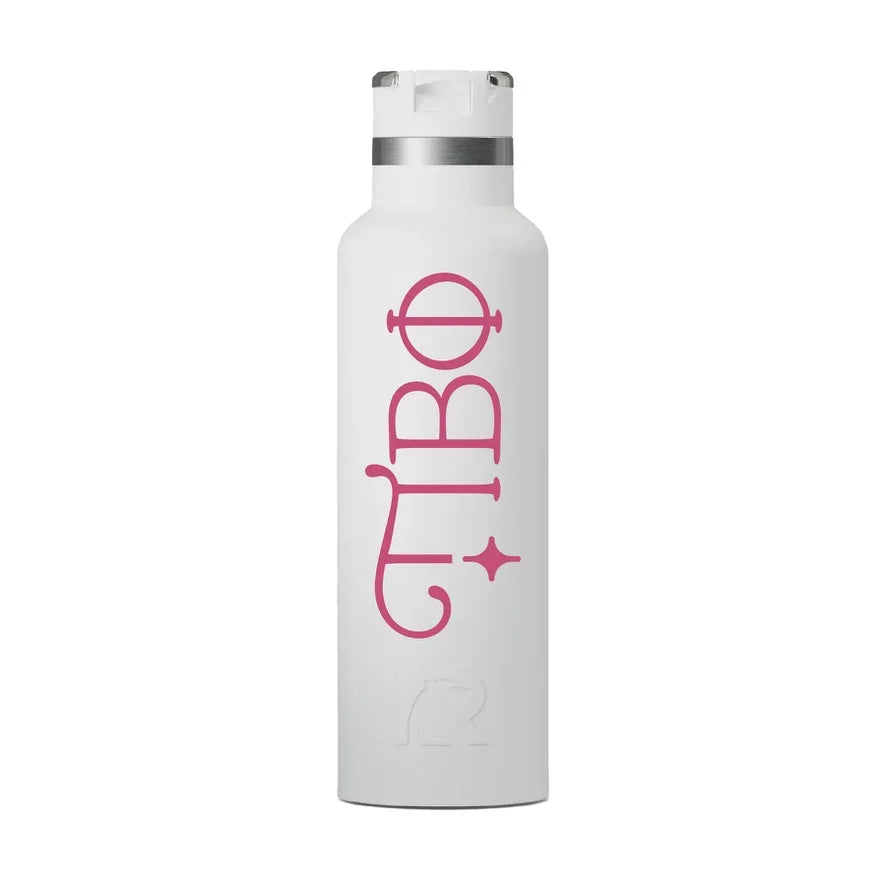 Pi Beta Phi RTIC 20 oz Ceramic Lined Water Bottle Tumbler - UV Print