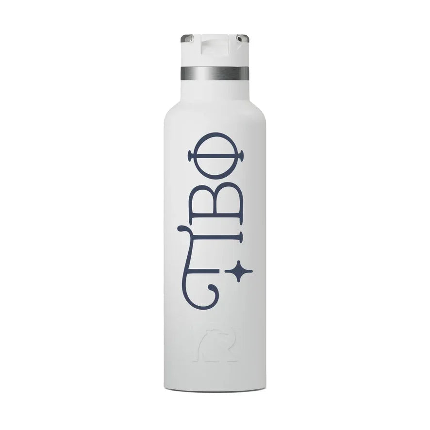 Pi Beta Phi RTIC 20 oz Ceramic Lined Water Bottle Tumbler - UV Print