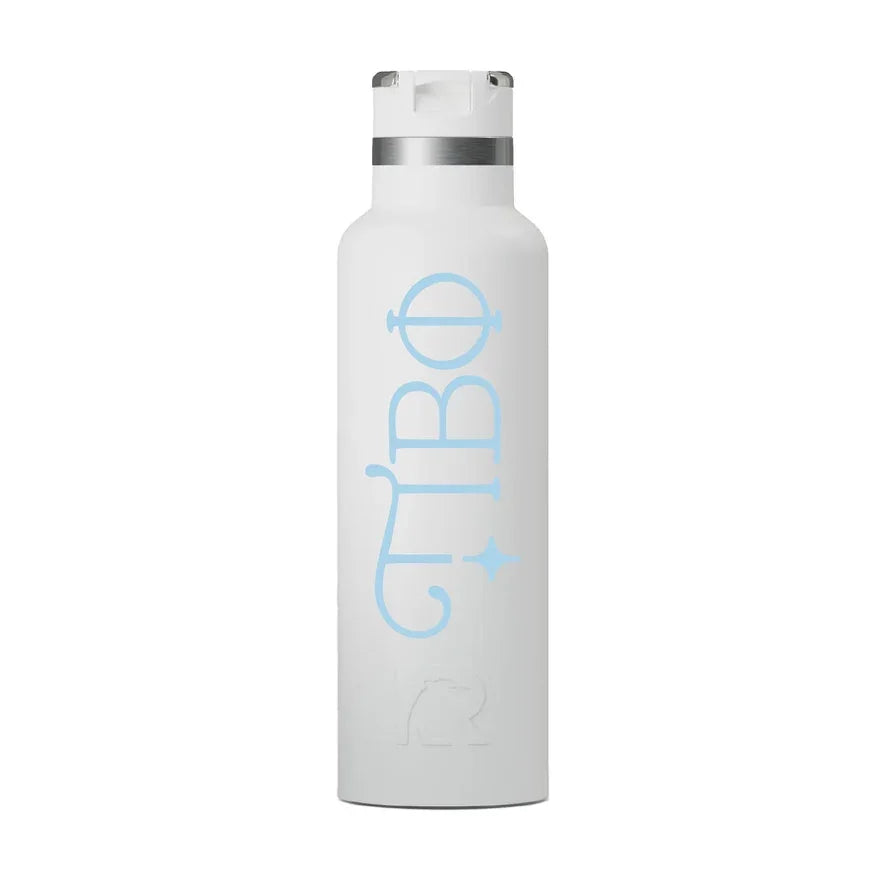 Pi Beta Phi RTIC 20 oz Ceramic Lined Water Bottle Tumbler - UV Print