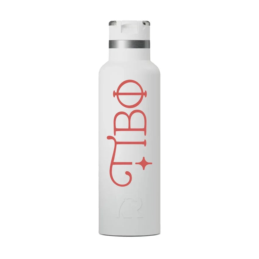 Pi Beta Phi RTIC 20 oz Ceramic Lined Water Bottle Tumbler - UV Print
