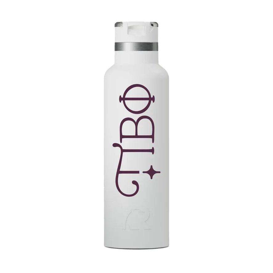 Pi Beta Phi RTIC 20 oz Ceramic Lined Water Bottle Tumbler - UV Print