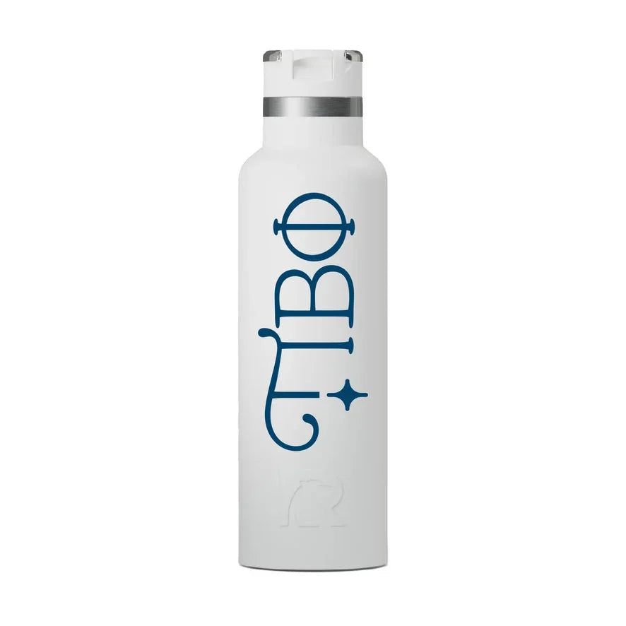 Pi Beta Phi RTIC 20 oz Ceramic Lined Water Bottle Tumbler - UV Print