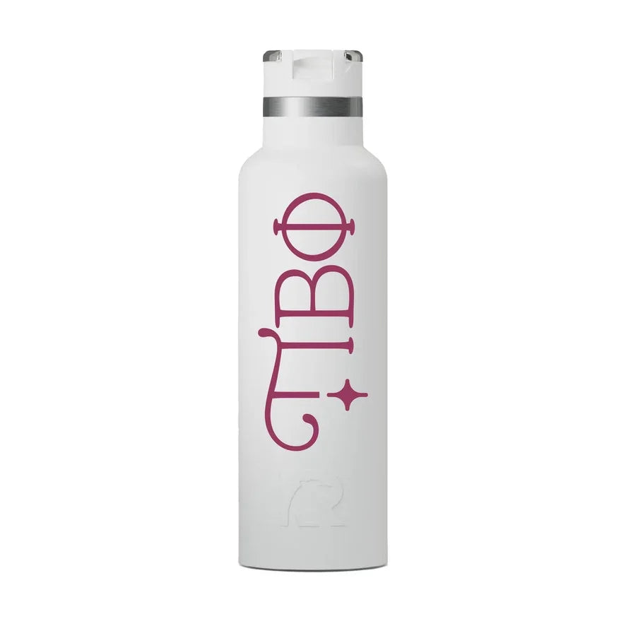 Pi Beta Phi RTIC 20 oz Ceramic Lined Water Bottle Tumbler - UV Print