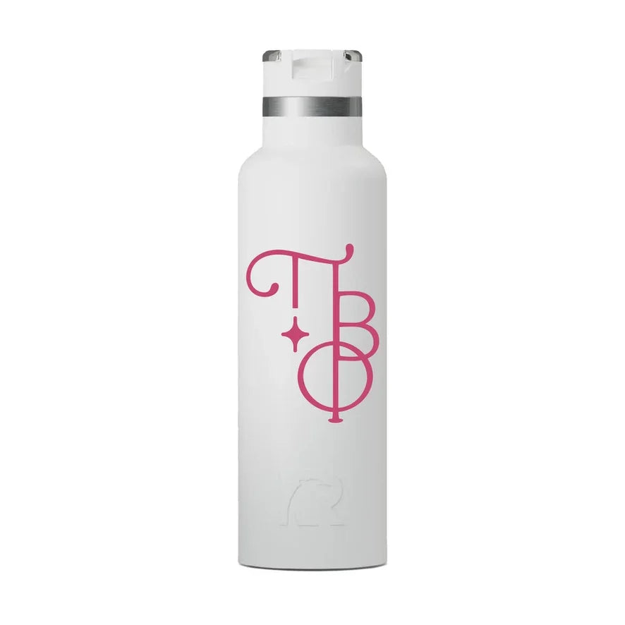Pi Beta Phi Greek Letters RTIC 20 oz Ceramic Lined Water Bottle Tumbler - UV Print