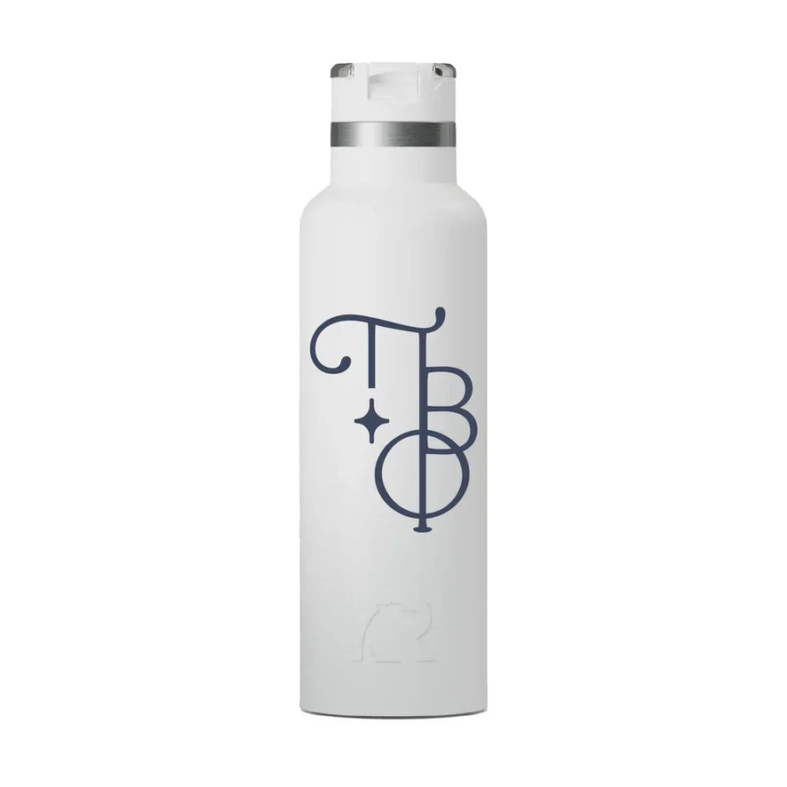 Pi Beta Phi Greek Letters RTIC 20 oz Ceramic Lined Water Bottle Tumbler - UV Print