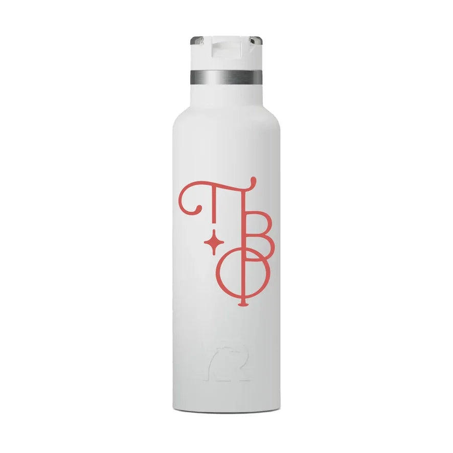 Pi Beta Phi Greek Letters RTIC 20 oz Ceramic Lined Water Bottle Tumbler - UV Print
