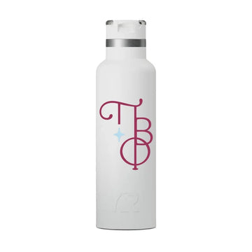 Pi Beta Phi Greek Letters RTIC 20 oz Ceramic Lined Water Bottle Tumbler - UV Print