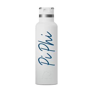 Pi Phi RTIC 20 oz Ceramic Lined Water Bottle Tumbler - UV Print