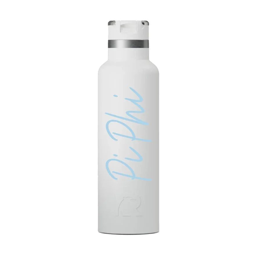 Pi Phi RTIC 20 oz Ceramic Lined Water Bottle Tumbler - UV Print