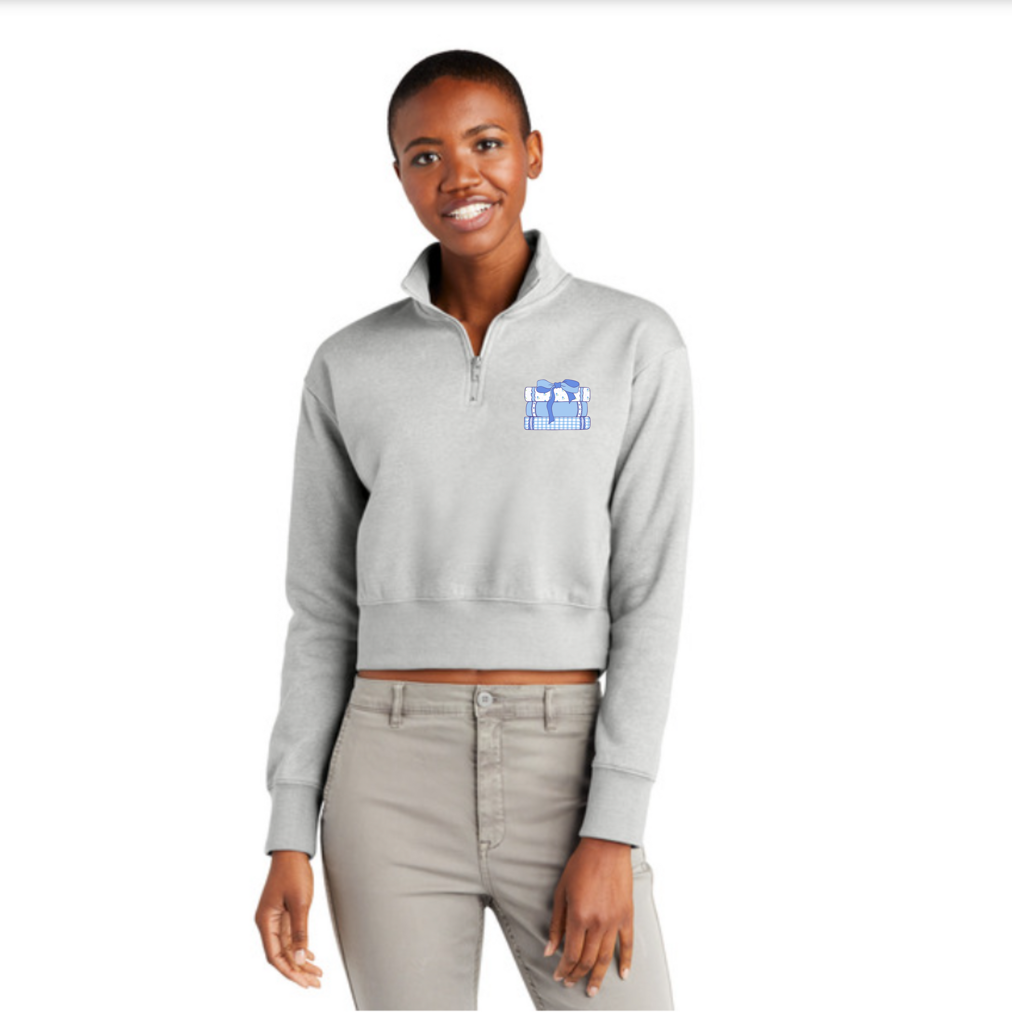 Customizable: Girly Book Club Half Zip