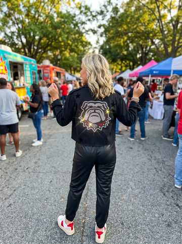 University of Georgia Bulldog Logo Black Shacket