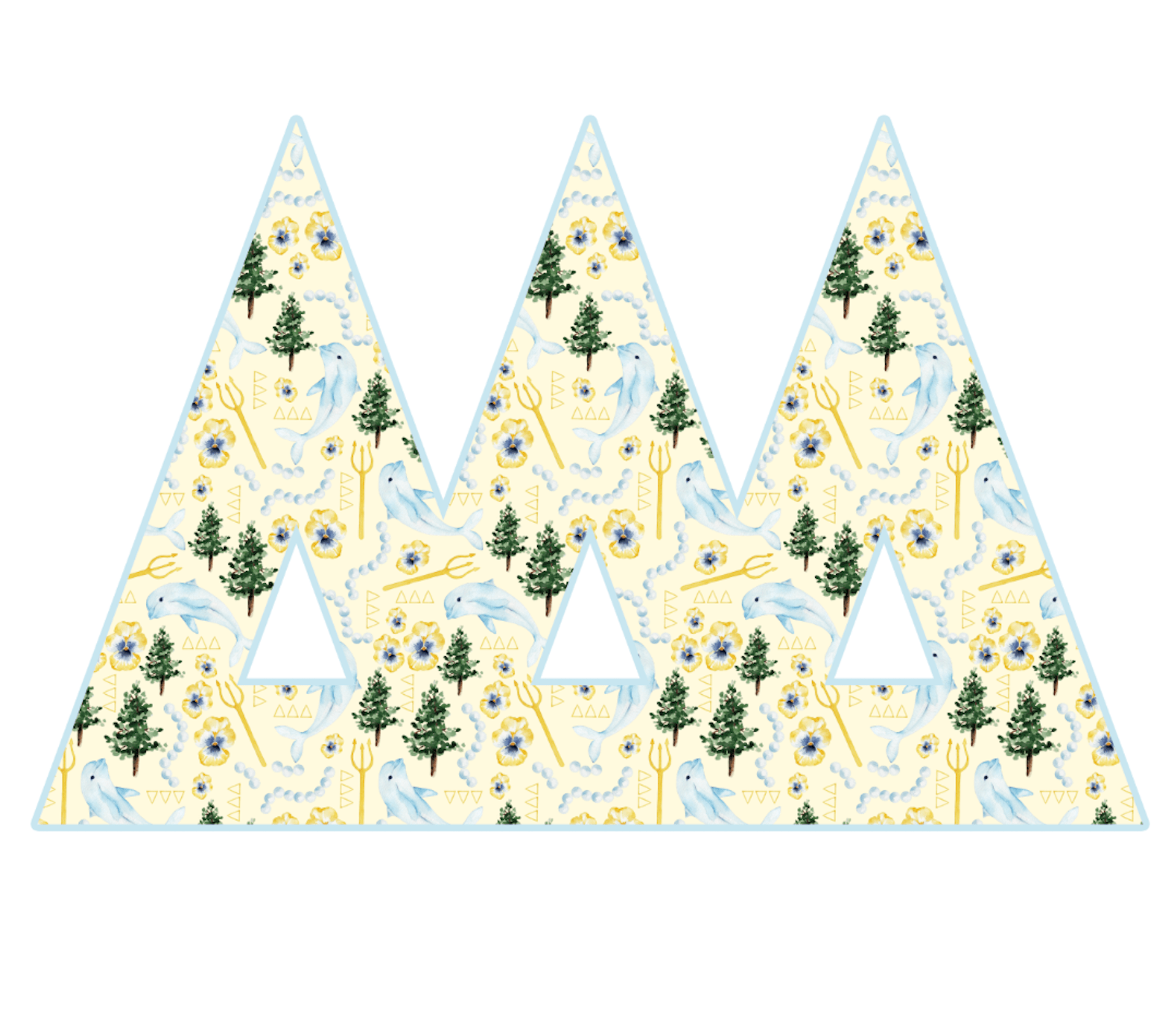 Tri Delta Door Hanger