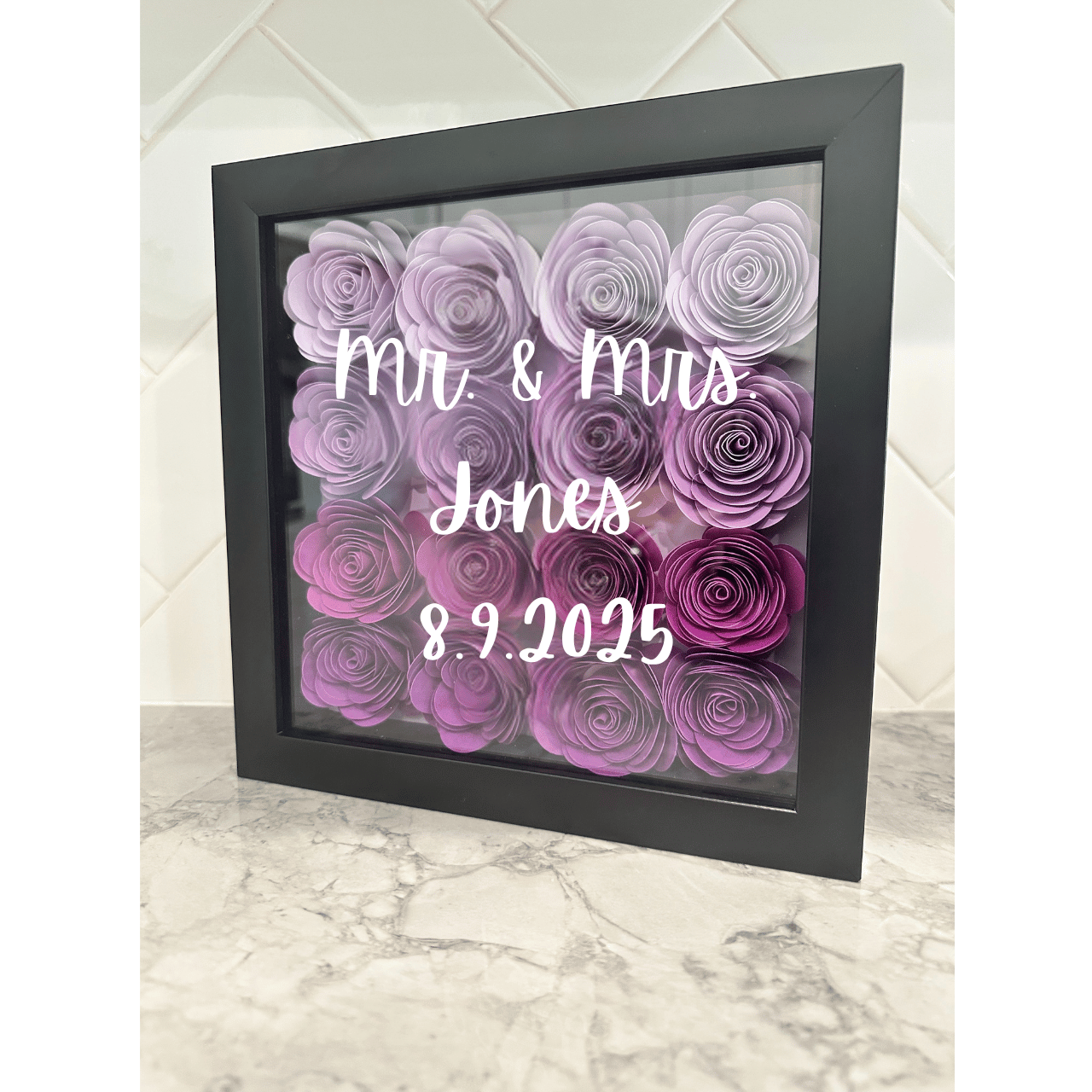Special Occasion Flower Shadow Boxes | Birthday | Anniversary | Wedding | Valentine’s Day