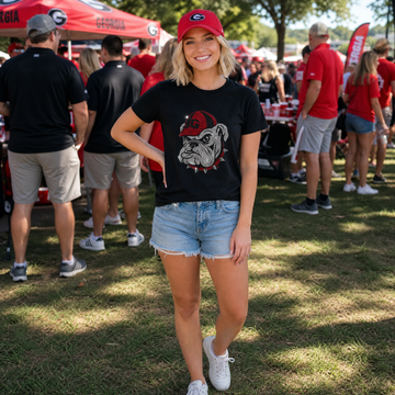 University of Georgia G Bulldog Black Crewneck T-Shirt