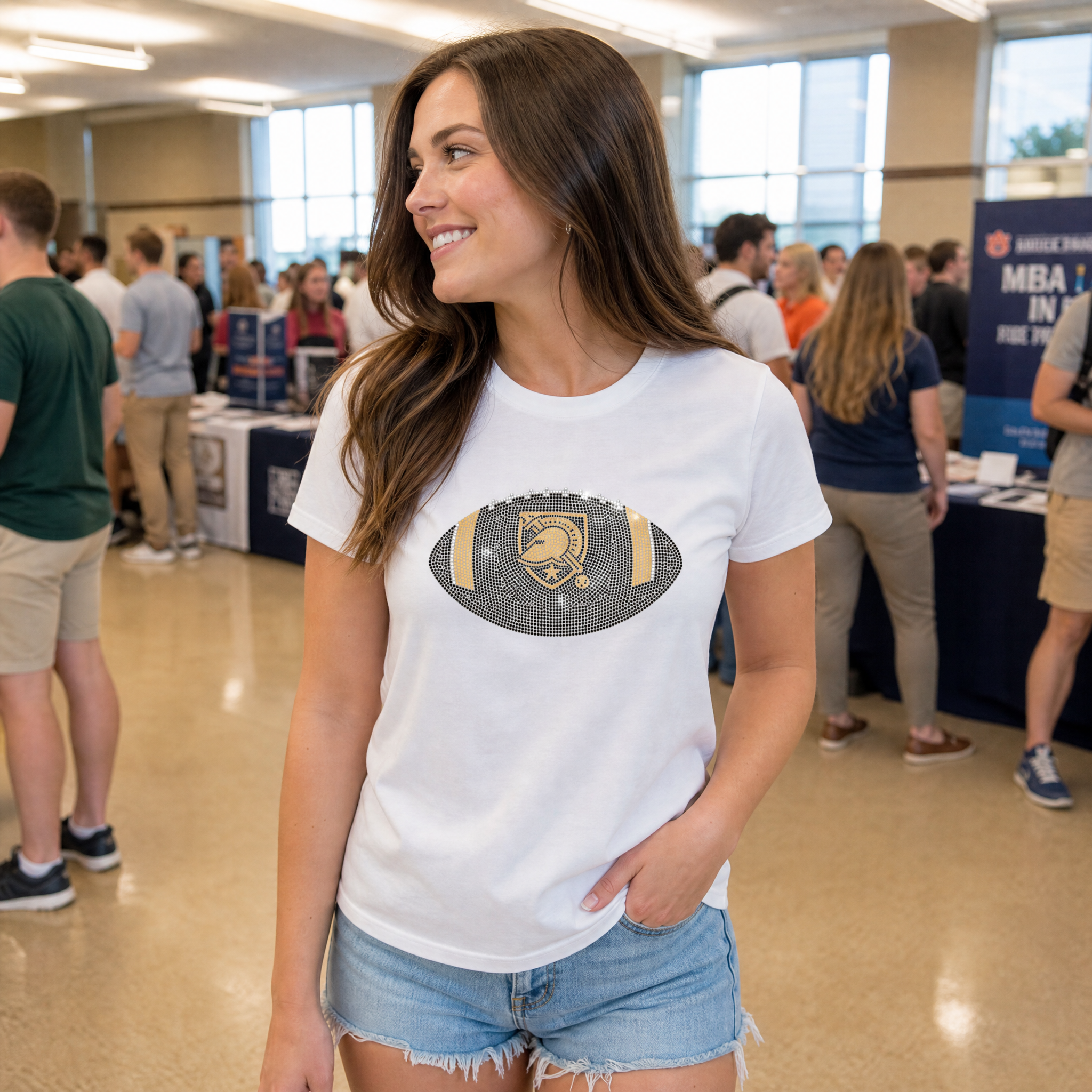 Army West Point Football White Crewneck T-Shirt