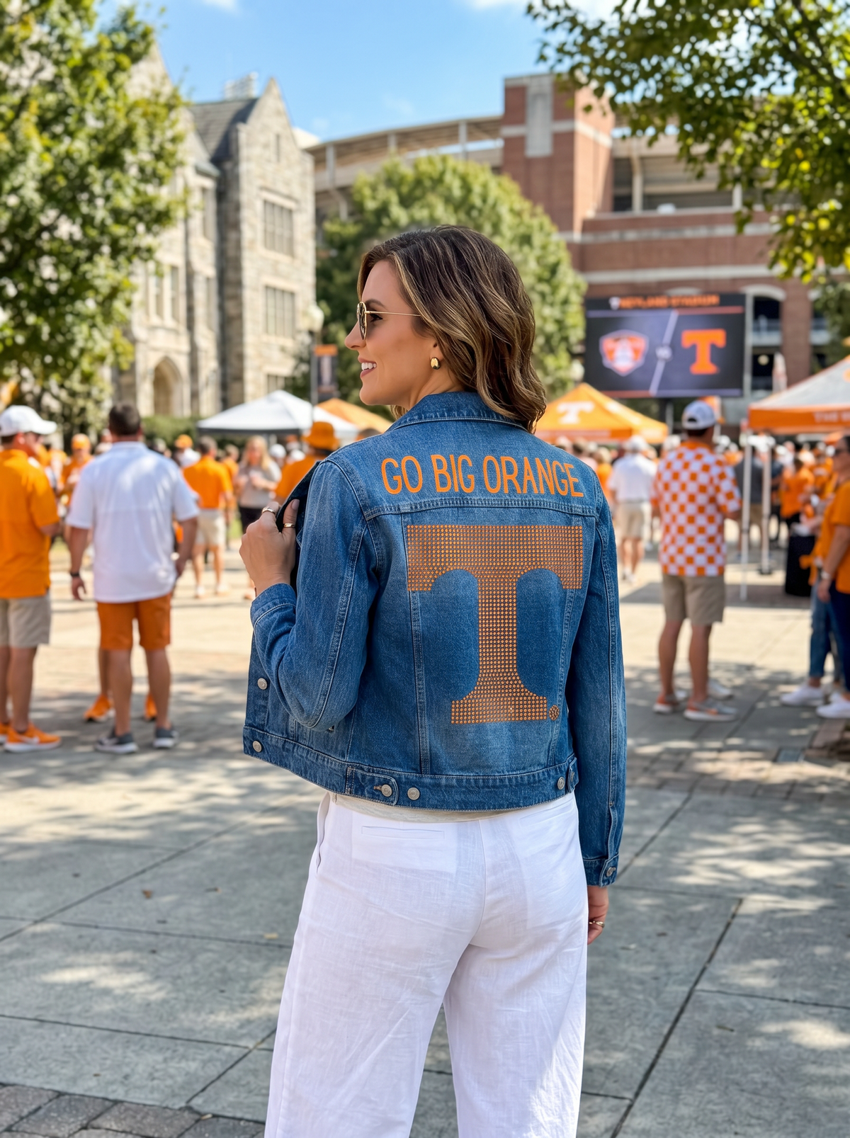 Tennessee Vols Go Big Orange & T Blue Denim Jacket