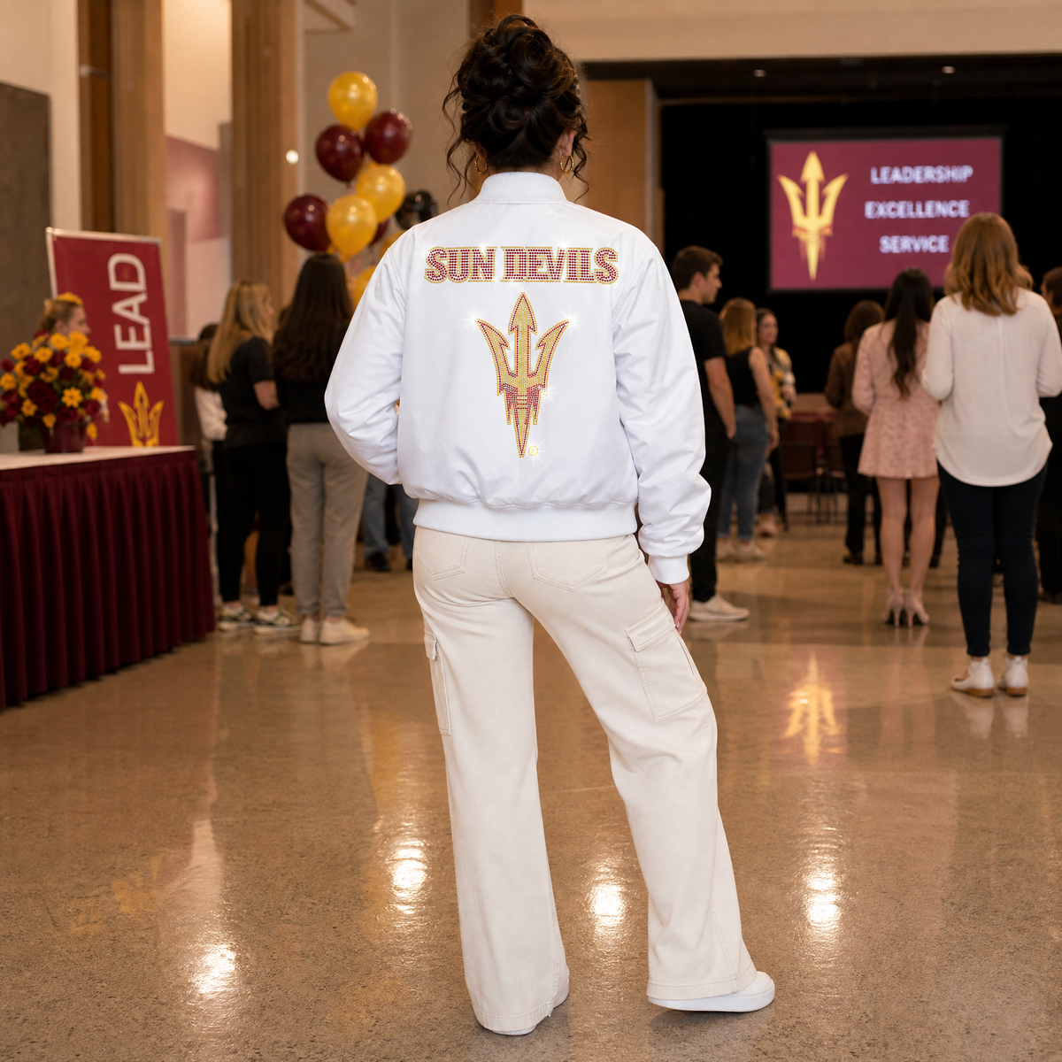 Arizona State Sun Devils Fork White Bomber