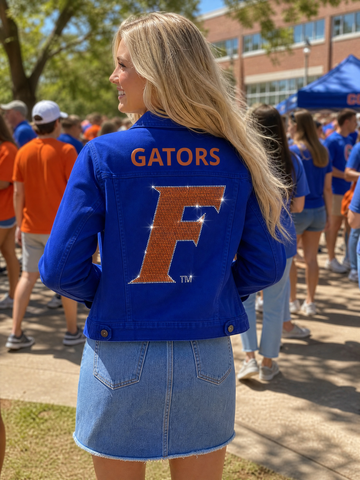 University of Florida Block F Royal Blue Denim Jacket