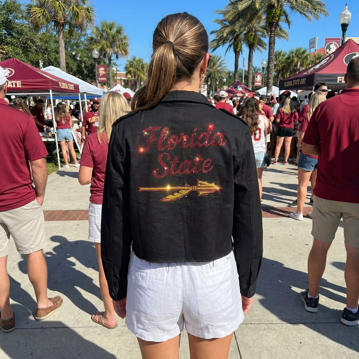Florida State Arrow Black Shacket