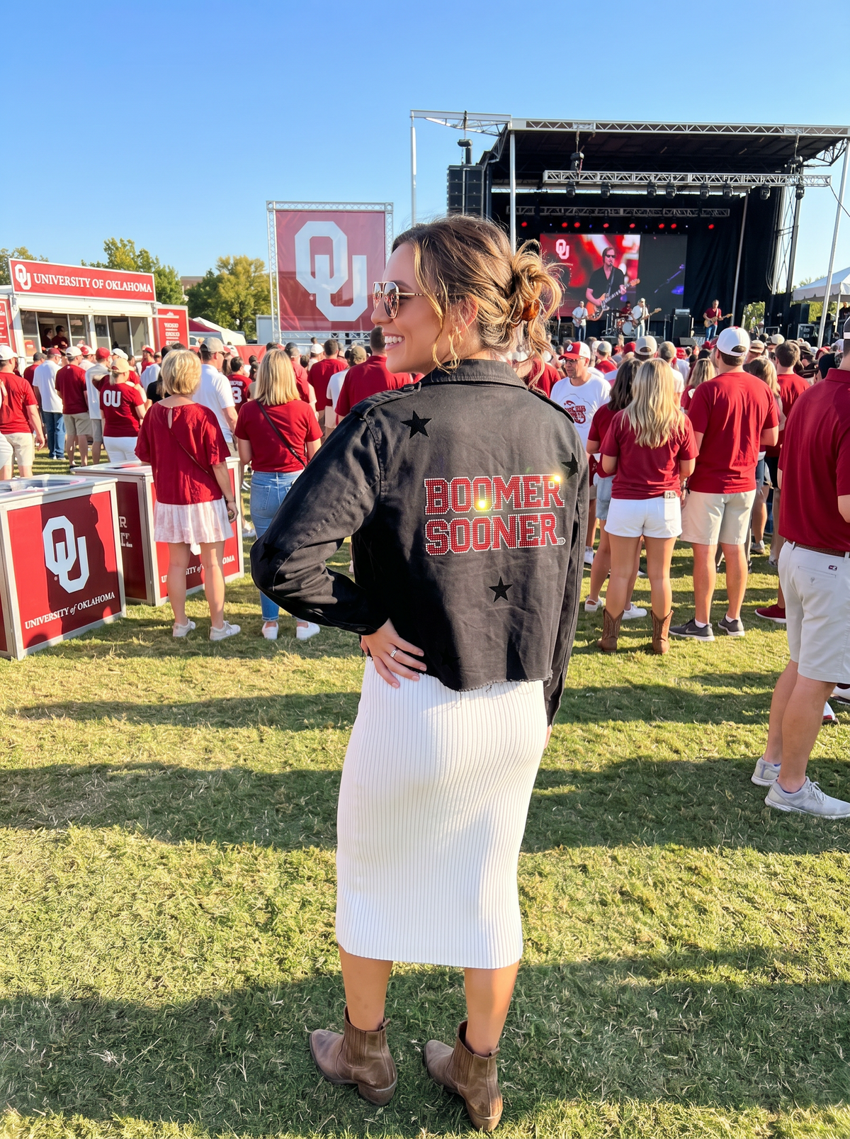 University of Oklahoma Boomer Sooner Black Shacket