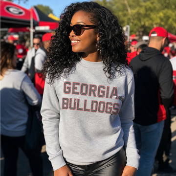 University of Georgia Bulldogs Gray Crewneck Sweatshirt