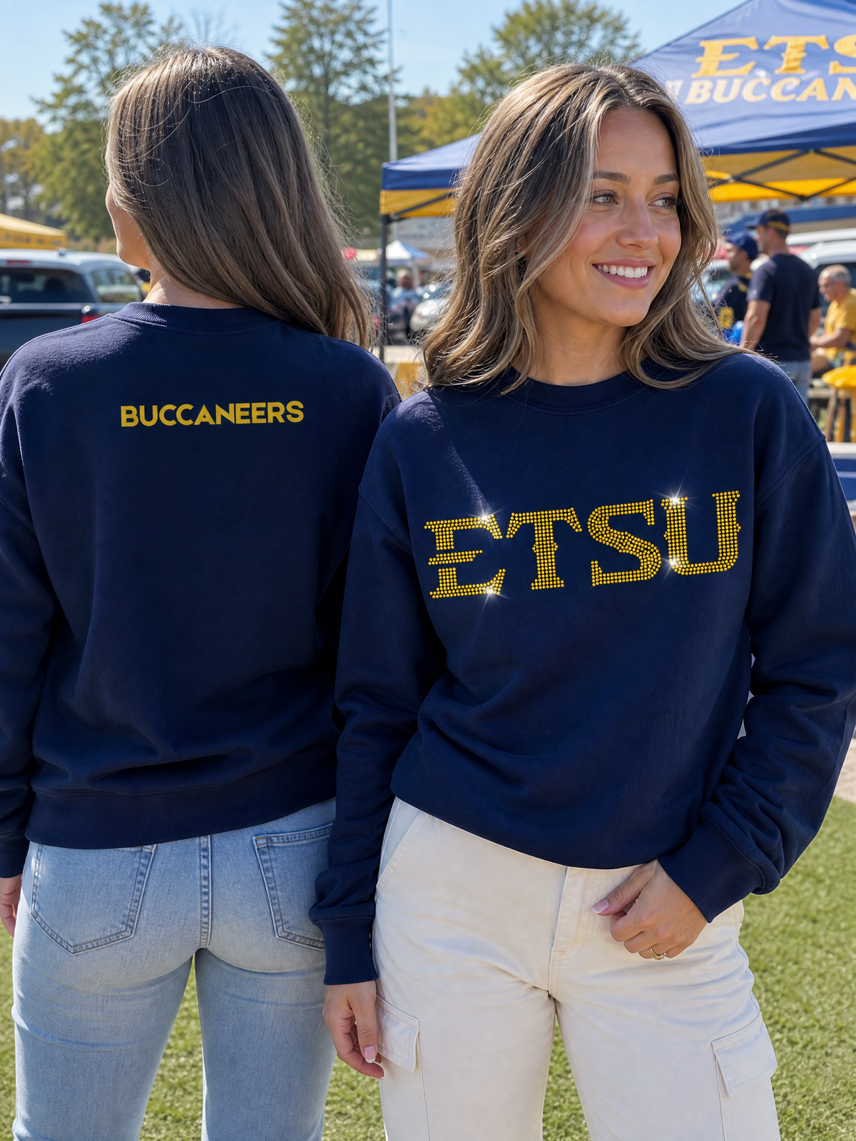 East Tennessee State ETSU Navy Crewneck Sweatshirt