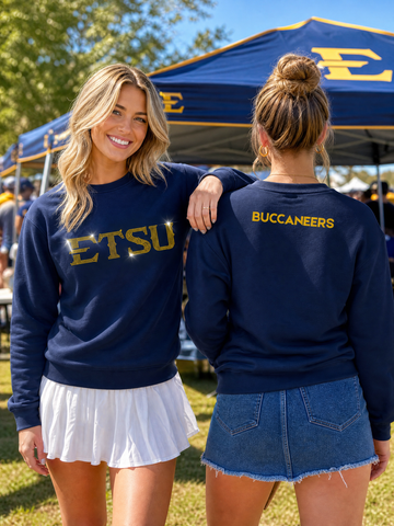 East Tennessee State ETSU Navy Crewneck Sweatshirt