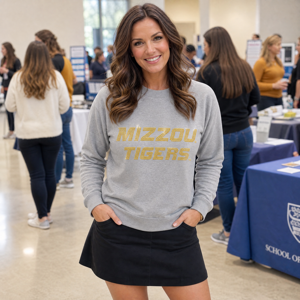 University of Missouri Mizzou Tigers Gray Crewneck Sweatshirt