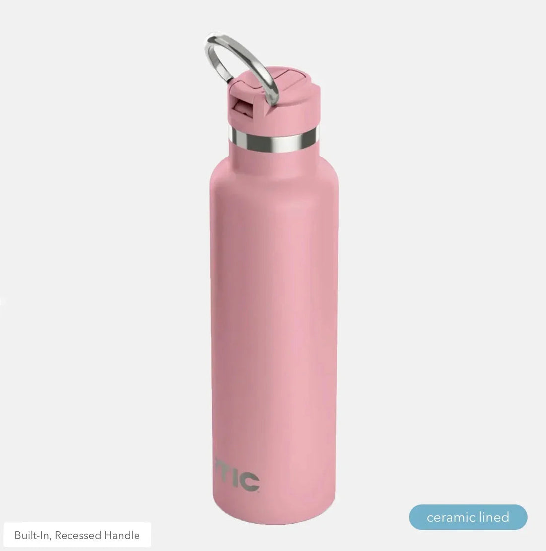 Delta Gamma RTIC 20 oz Ceramic Lined Water Bottle Tumbler - Rose