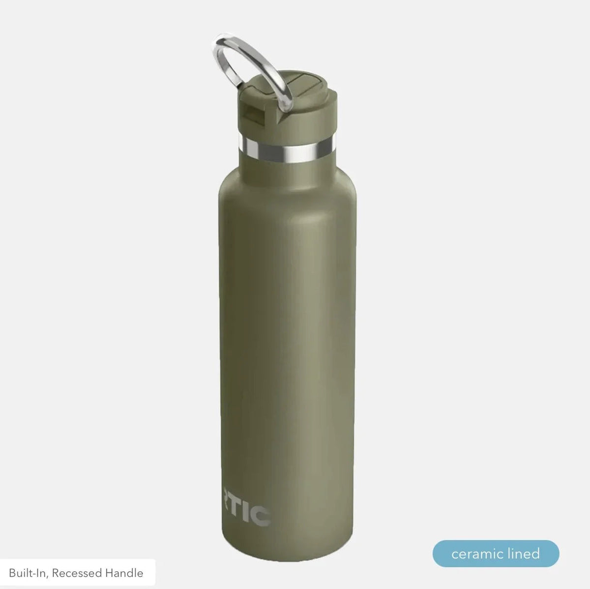 Alpha Chi RTIC 20 oz Ceramic Lined Water Bottle Tumbler - Script