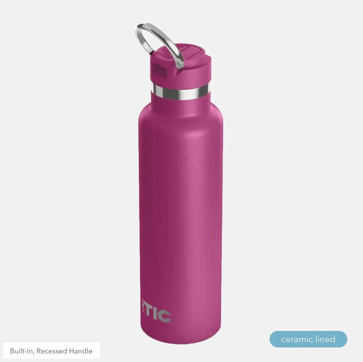 Phi Mu RTIC 20 oz Ceramic Lined Water Bottle Tumbler - Script