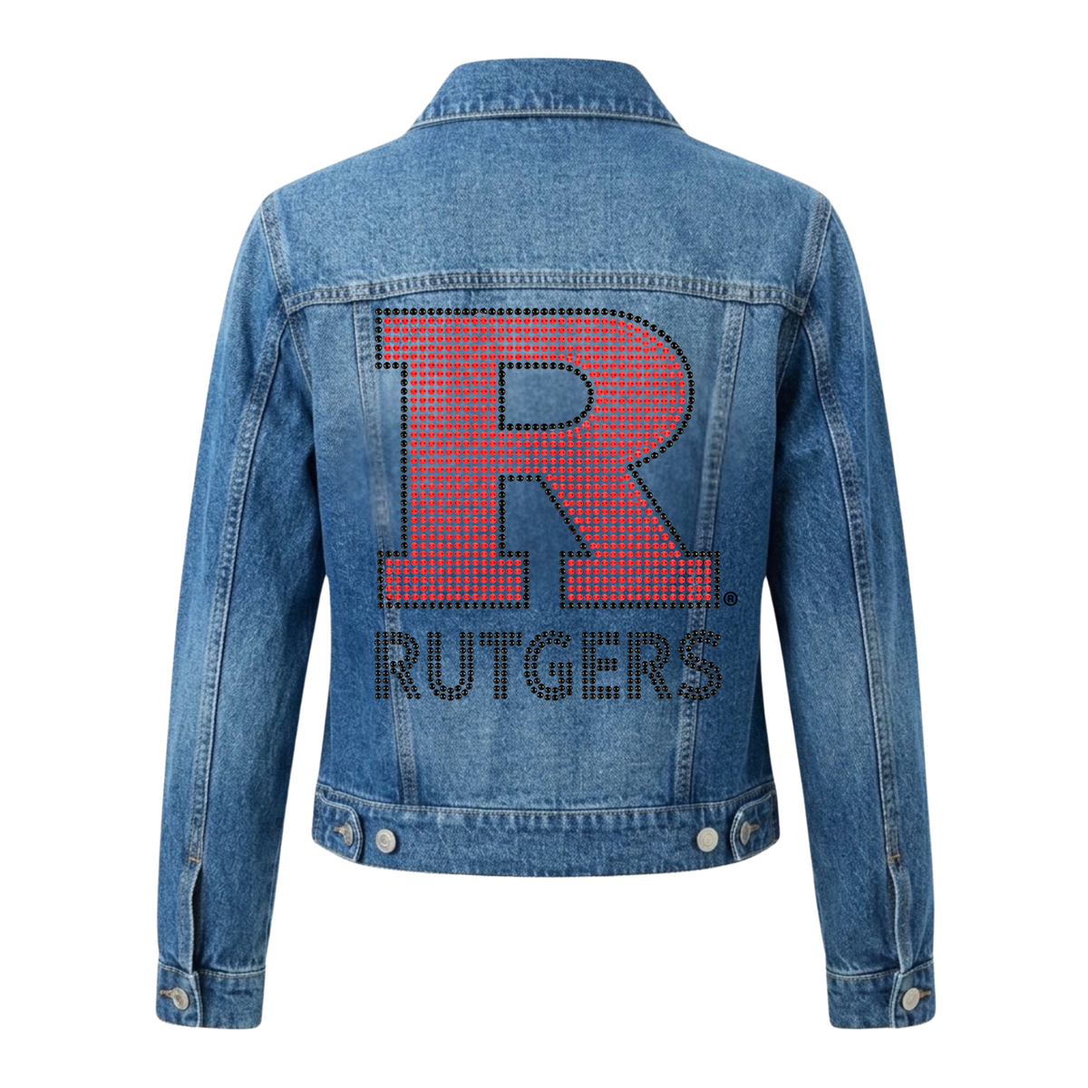 Rutgers University Block R Rutgers Blue Denim Jacket