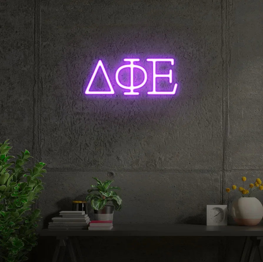 DPHIE Greek Letters LED Neon Sign w/ Dimmer - Greek Letters
