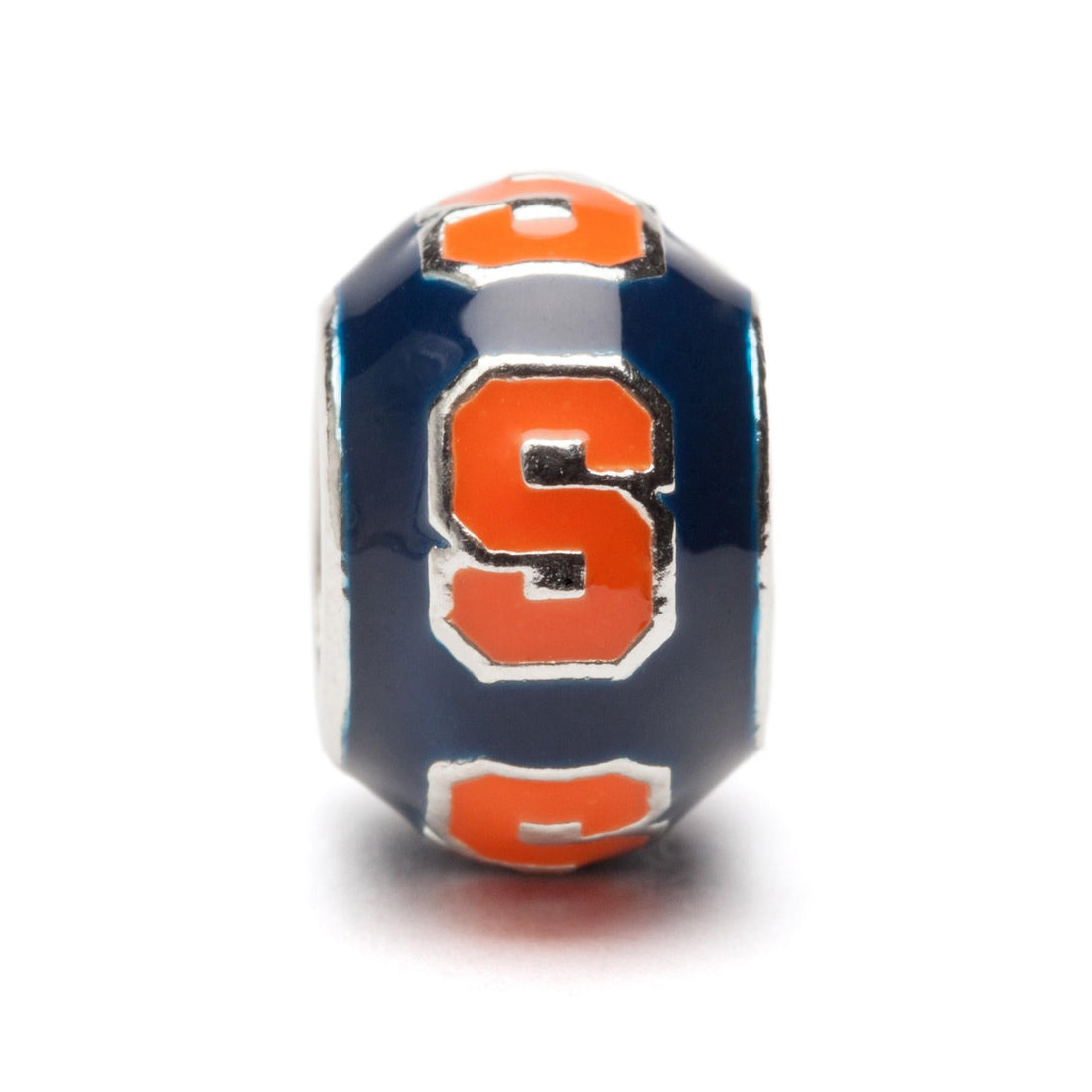 Syracuse Bead Charm - Blue Block S Repeat