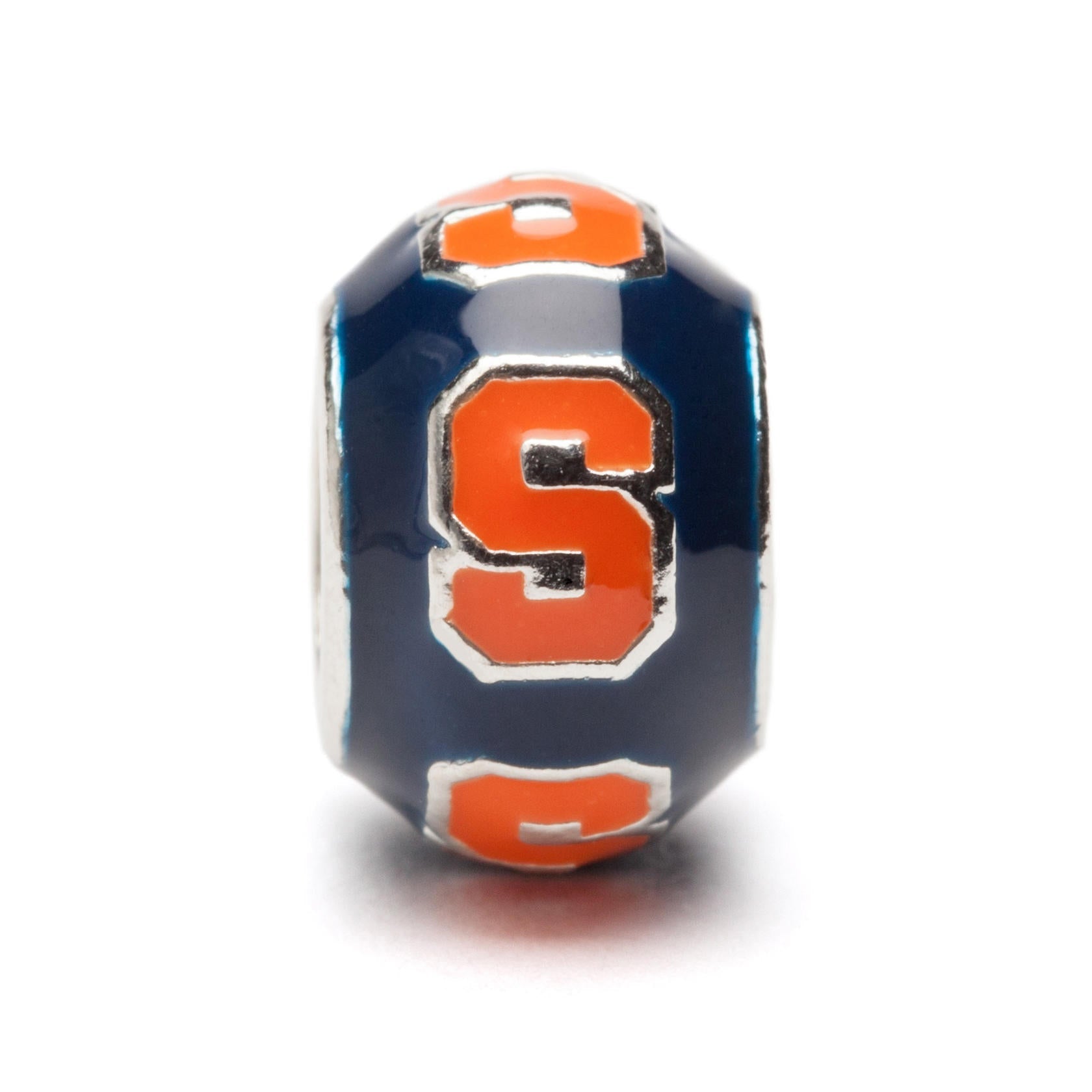 Syracuse Bead Charm - Blue Block S Repeat