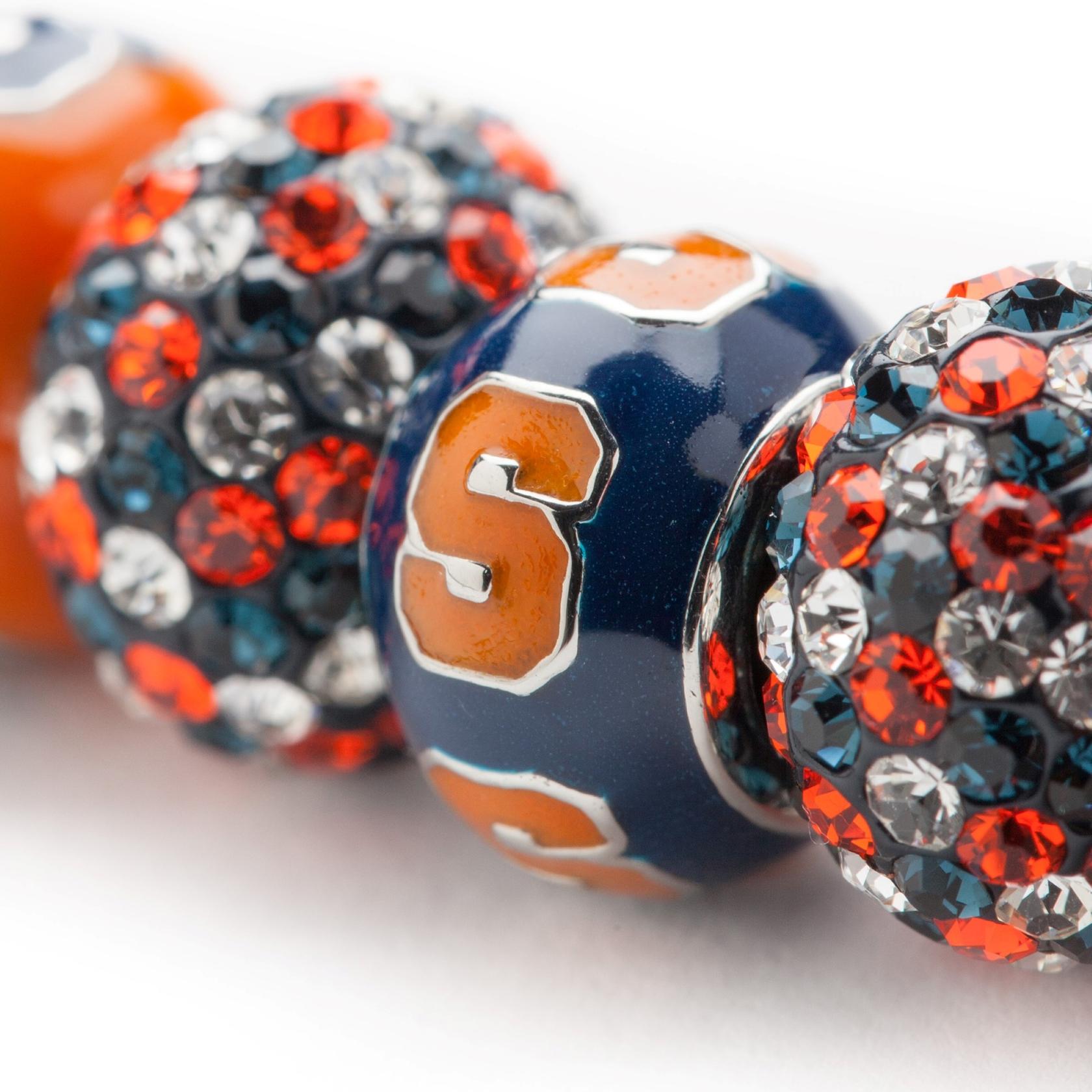 Syracuse Bead Charm - Blue Block S Repeat