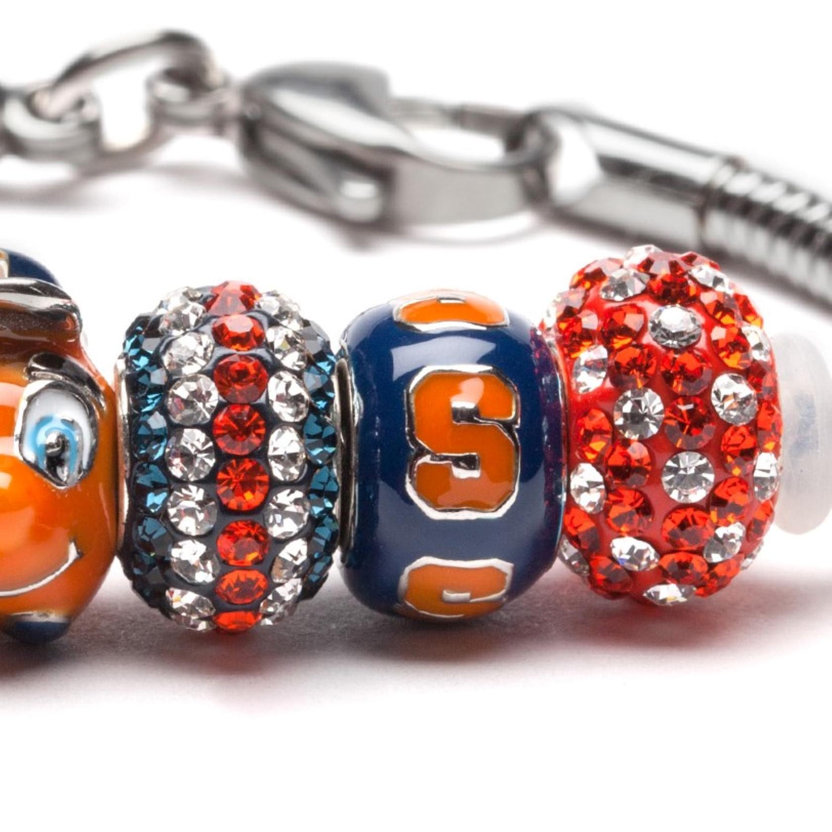 Syracuse Bead Charm - Blue Block S Repeat