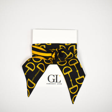 The Gameday Signature  Scarf - Black and Yellow