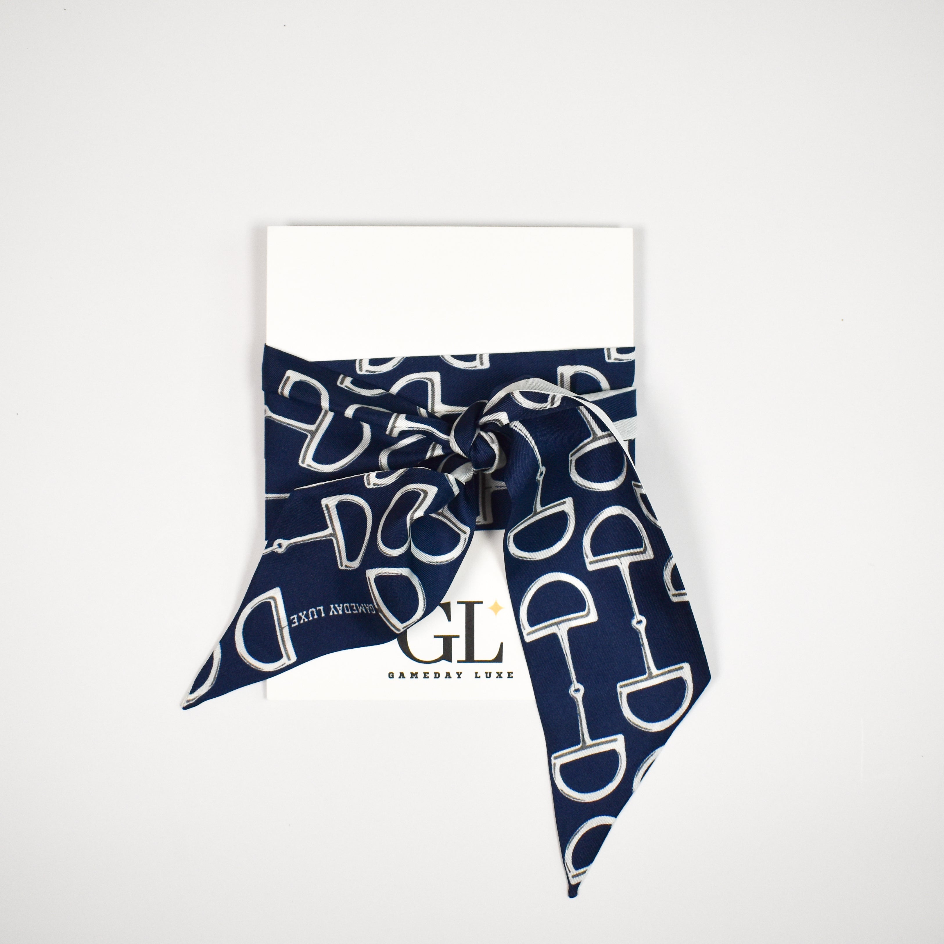 The Gameday Signature  Scarf- Navy And White