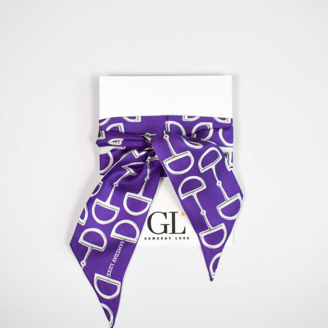 The Gameday Signature Scarf- Purple and White