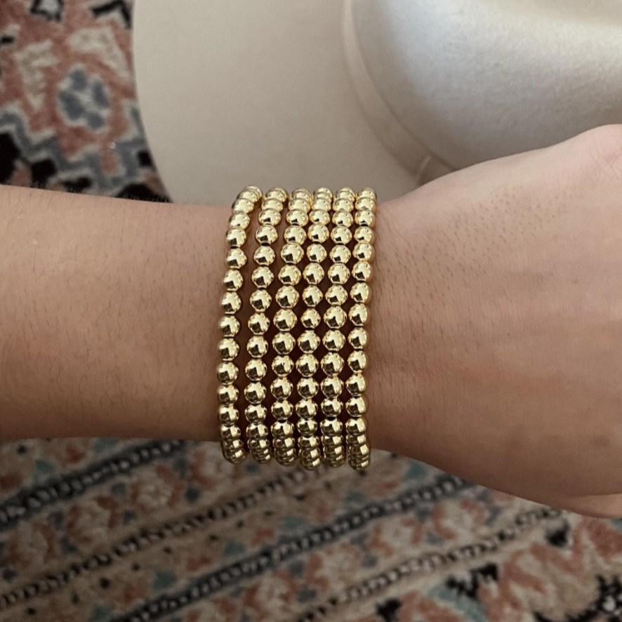 Views & Co. NEW 5mm Gold Bead Bracelet