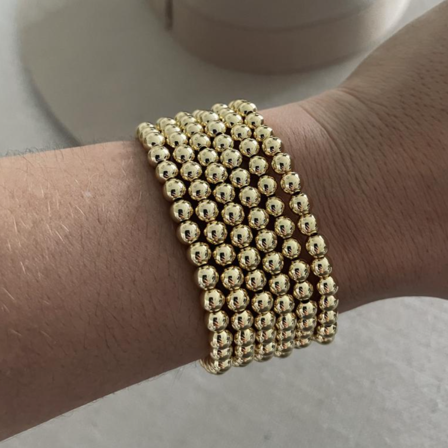 Views & Co. NEW 5mm Gold Bead Bracelet