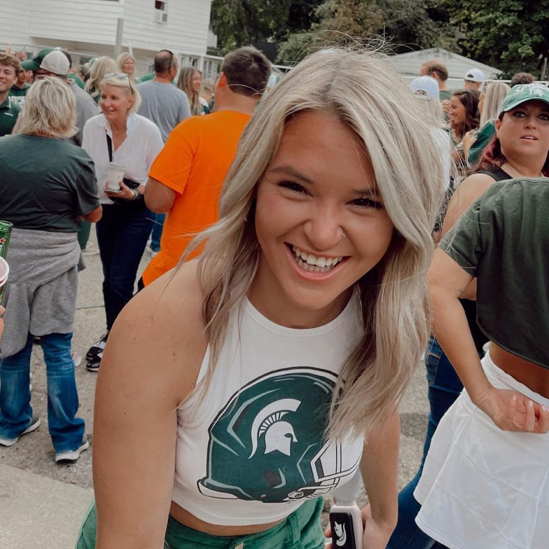 Michigan State Halter Top