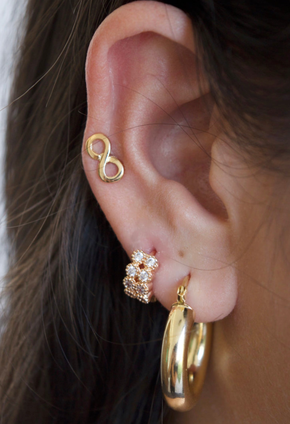 Views & Co. Golden Infinity Earrings