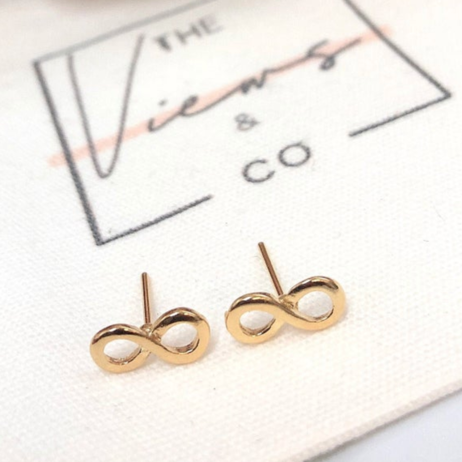 Views & Co. Golden Infinity Earrings
