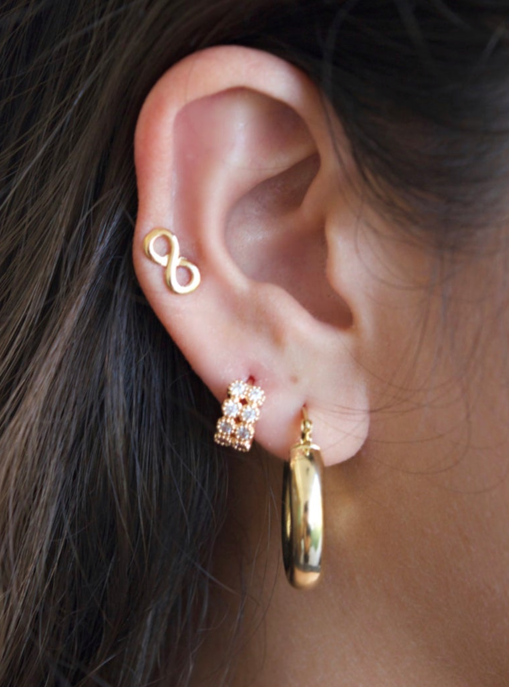 Views & Co. Golden Infinity Earrings